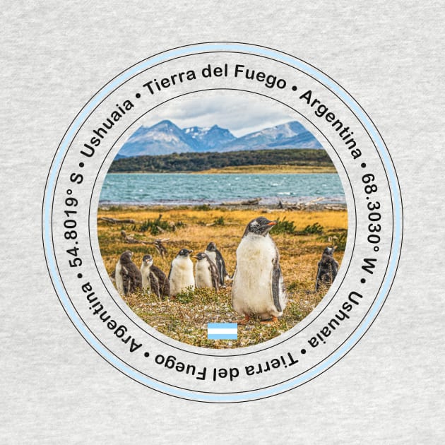 Ushuaia Tierra del Fuego Circle Design by Argento Merch